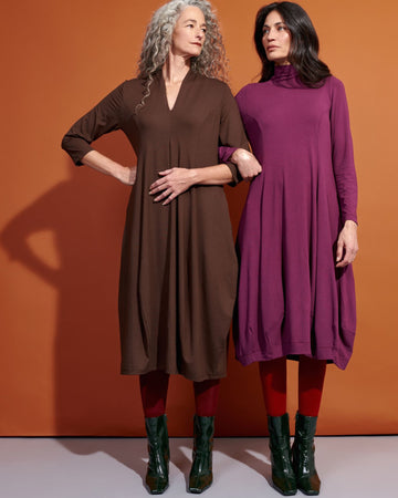 alembika-essential-rollkragen-kleid-sangria image 7