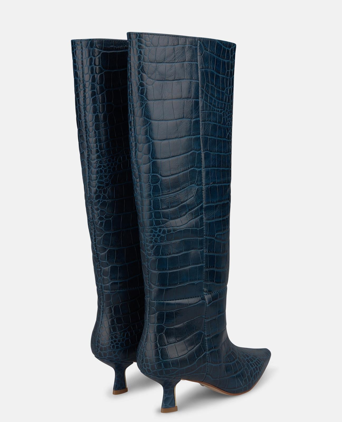 alma-en-pena-animal-print-lederstiefel-blau-5-5-cm image 3