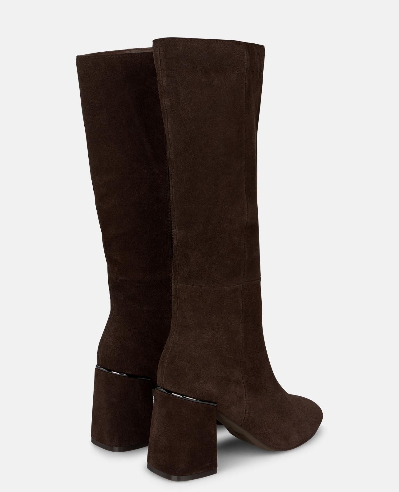 alma-en-pena-alfa-64306-stiefel-aus-veloursleder-braun image 3