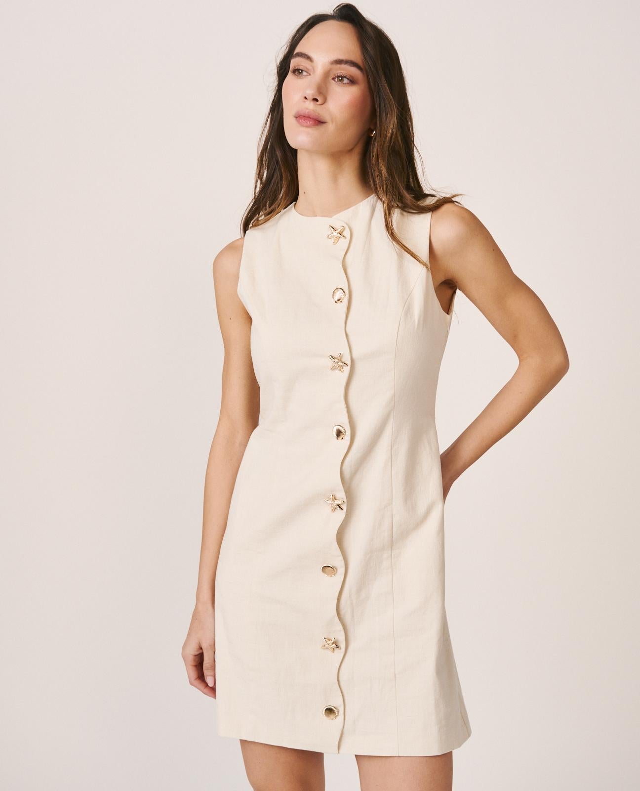 alma-en-pena-plain-mini-dress-mini-kleid-wei image 4