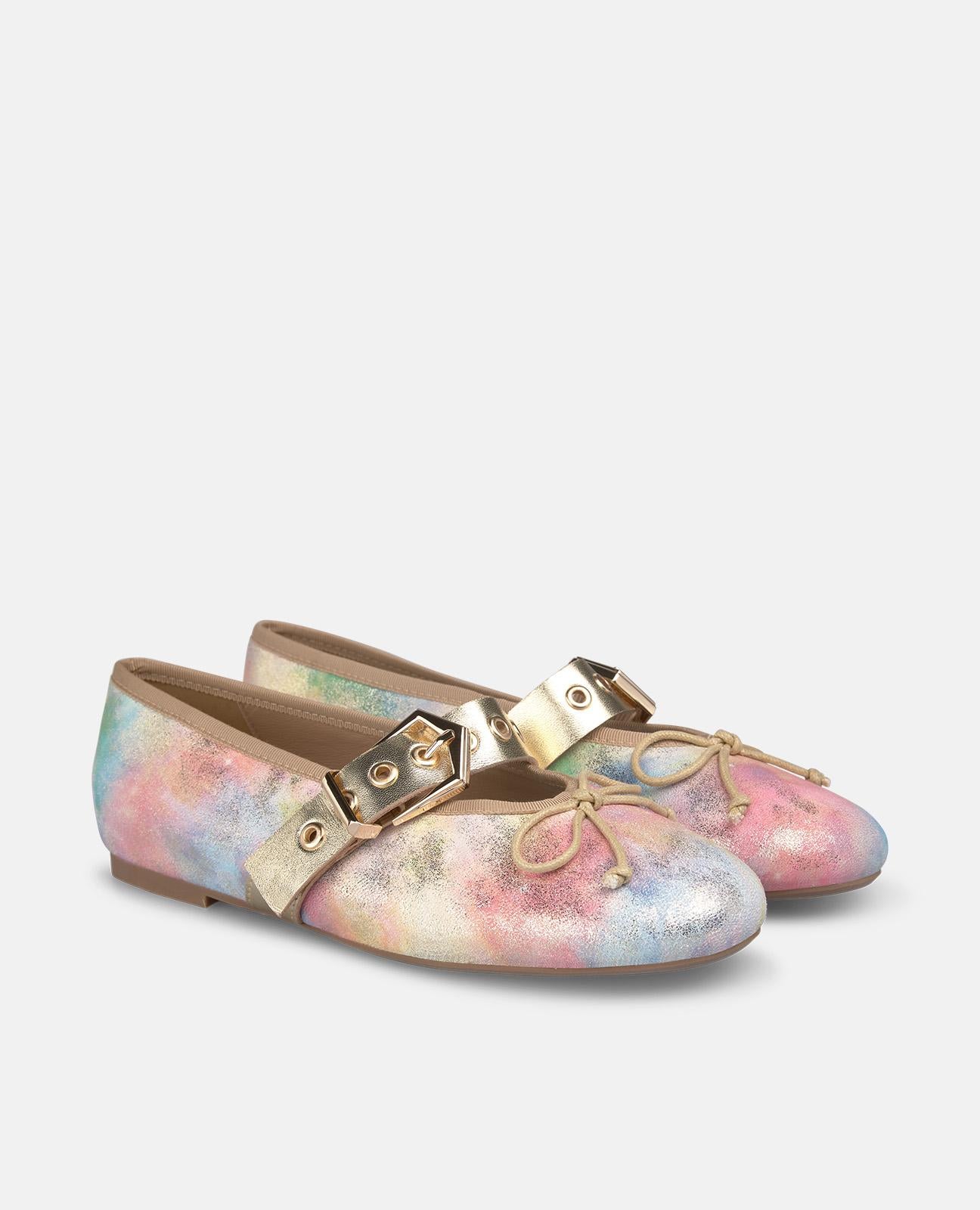 alma-en-pena-ballerinas-rosa-multicolor-fantasy-effekt-schnalle-2-cm-absatz image 2