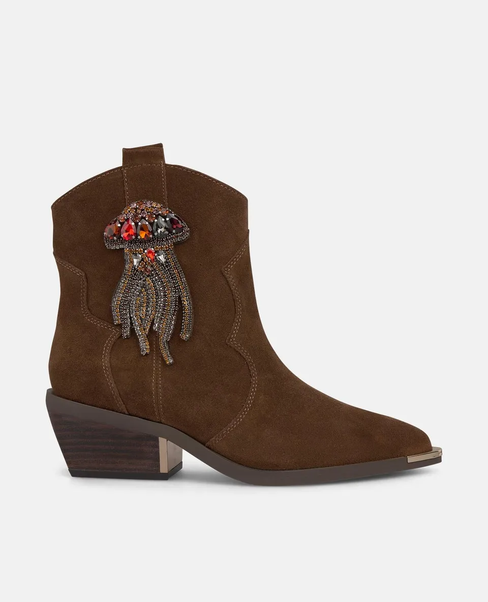 alma-en-pena-bootie-detail-combined-rhinestones-damen-stiefelette-camel-4-5-cm image 1