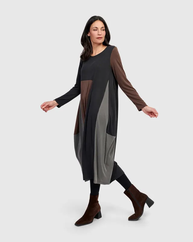 alembika-drift-cupro-relaxed-kleid-mix-midi image 1