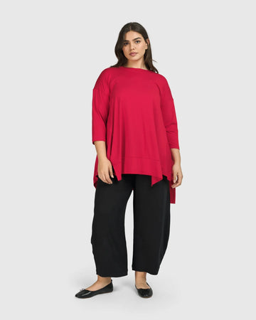 alembika-essential-oversized-trapeze-top-red-rose image 4