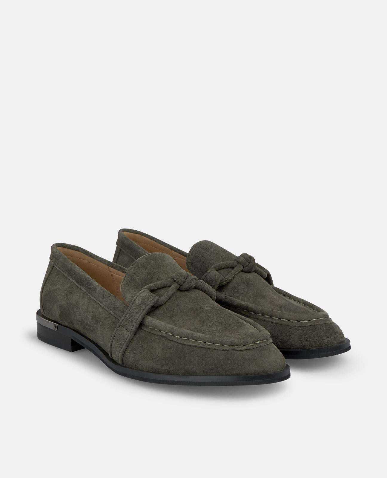 alma-en-pena-knoten-loafer-khaki-slipper-zum-reinschl-pfen-2-5-cm image 2