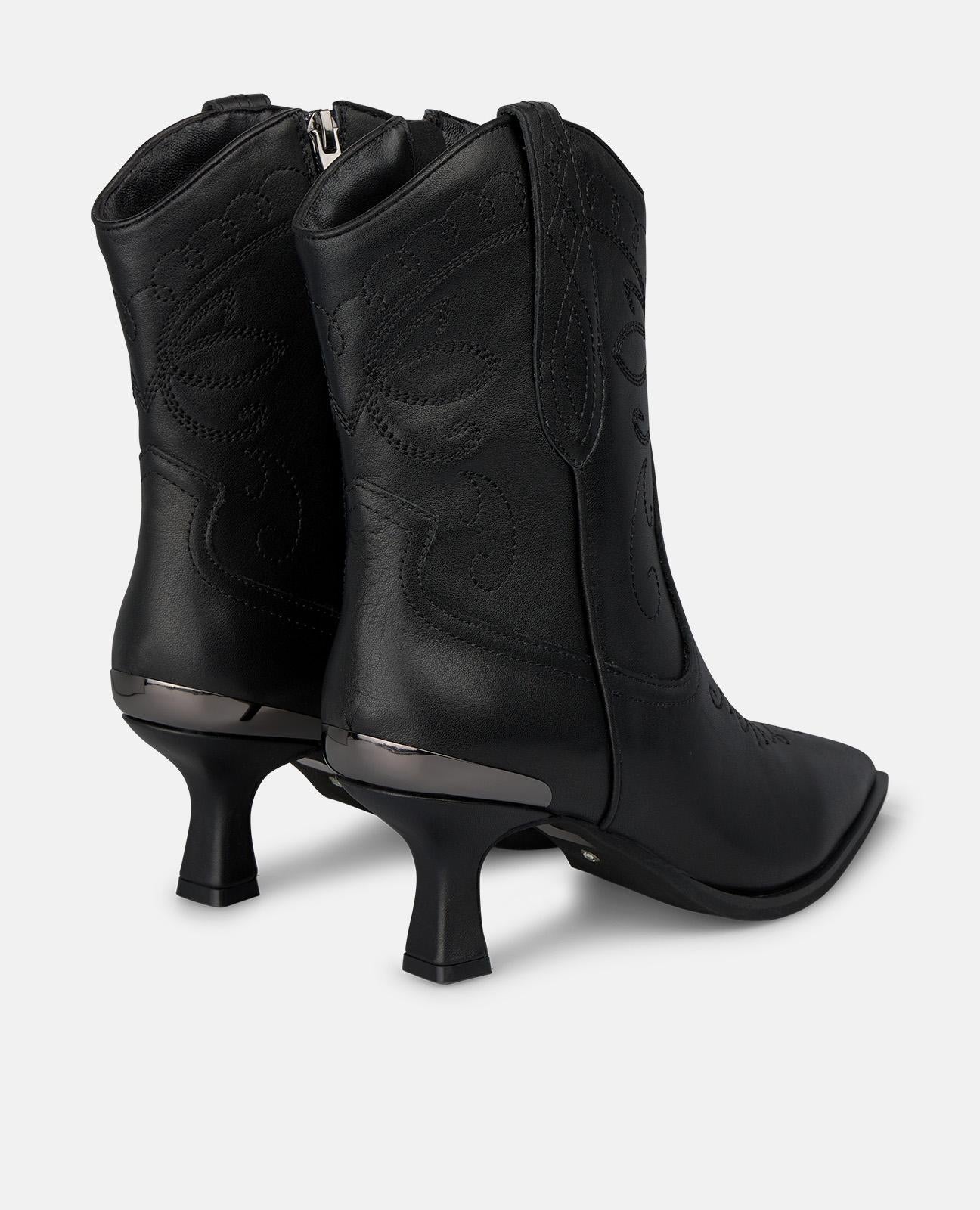 alma-en-pena-leather-cowboy-boots-rei-verschluss-schwarz image 3