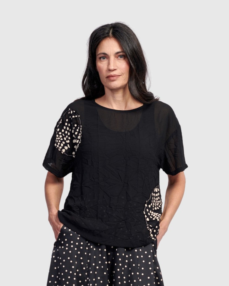 alembika-halo-boxy-tee-galaxy-sheer-chiffon-top image 1