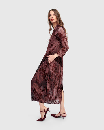 alembika-barbra-cocoon-dress-wine-mesh-spitzenkleid image 3