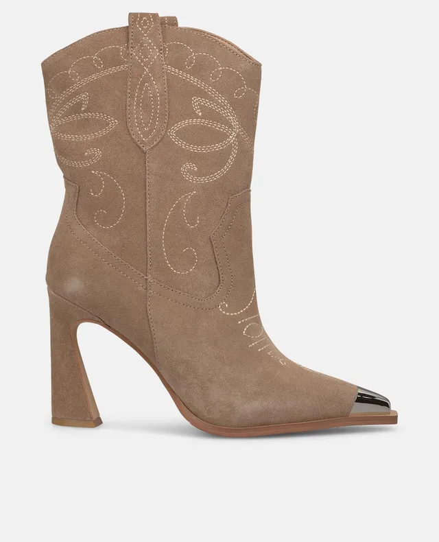 alma-en-pena-stiefelette-vison-mit-stickerei-spitzer-zeh-trichterabsatz-9-5-cm image 1