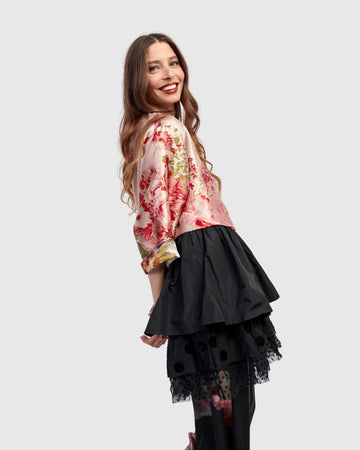 alembika-sweetheart-peplum-jacke-damen-roses image 3