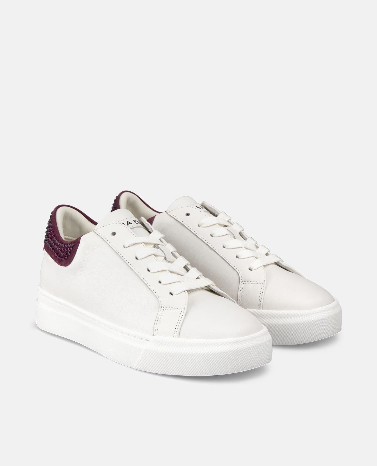 alma-en-pena-rhinestone-sneaker-mit-strass-bordeaux image 2