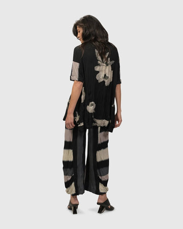 alembika-laila-crinkle-trapeze-top-stripe-roses image 4
