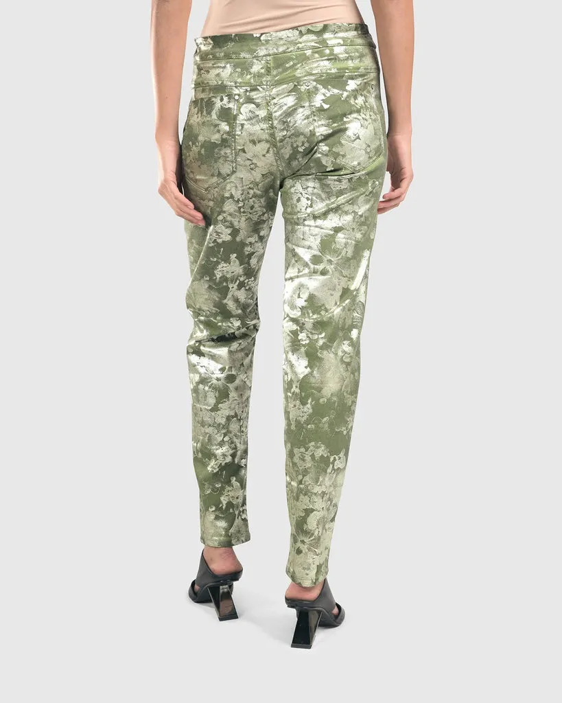 alembika-iconic-stretch-jeans-floral-olive image 1