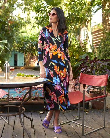alembika-hibiscus-cocoon-kleid-bloom-midi image 2