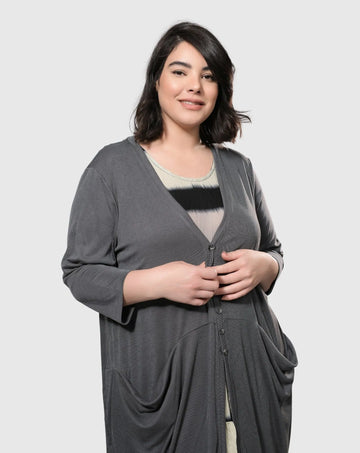 alembika-essential-draped-cocoon-jacke-grey image 3