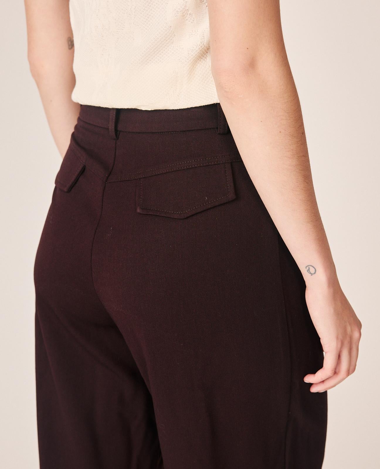 alma-en-pena-wide-leg-pants-with-pleats-weite-hose image 6