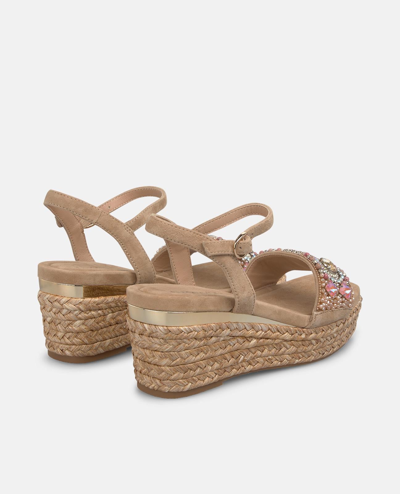 alma-en-pena-esparto-keilsandalen-arena-mit-strass-riemen-7-5-cm-keil image 3