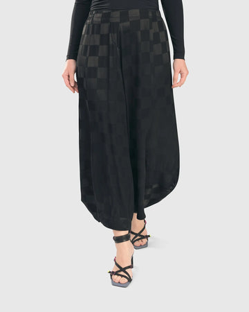 alembika-luxe-satin-punto-pants-check-stoffhose image 7