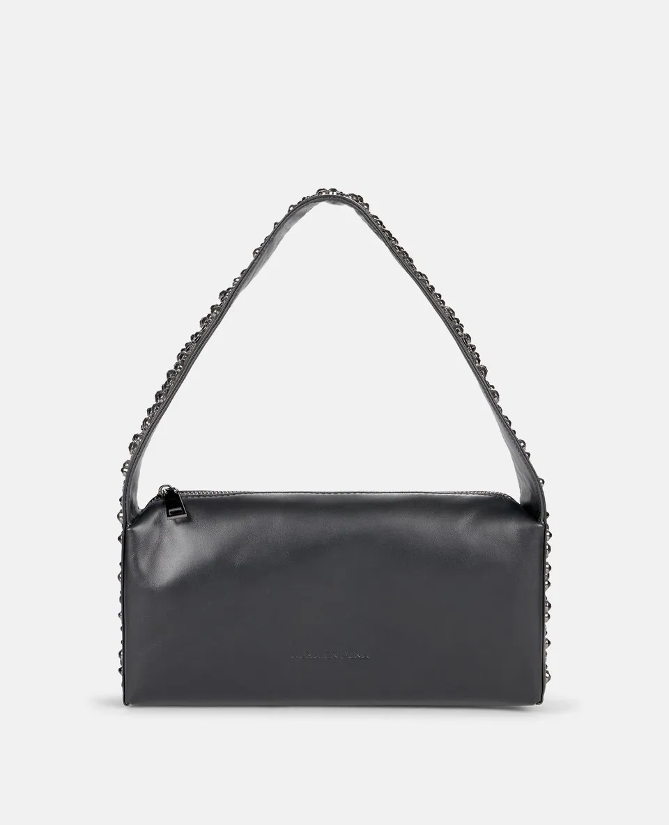 alma-en-pena-studded-handle-bag-henkeltasche-in-schwarz-mit-nieten image 1