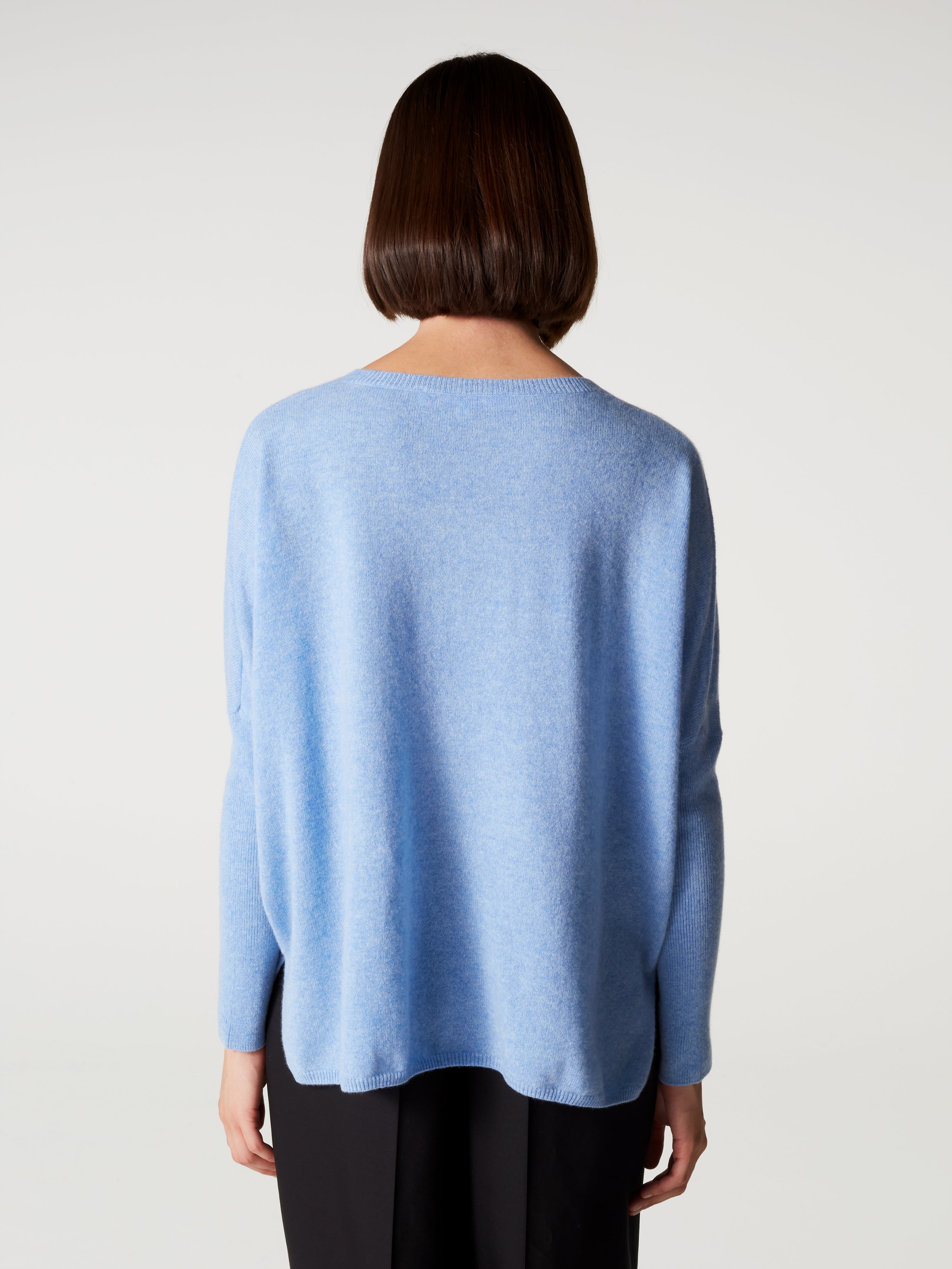 absolut-camille-pull-poncho-mit-v-ausschnitt-aus-100-kaschmir-chambray-blue image 4