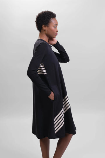 alembika-urban-muse-a-linie-kleid-streifen image 8