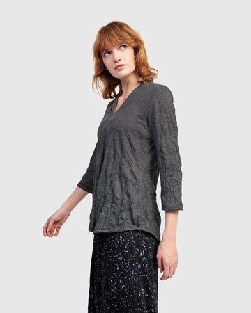 alembika-clarke-v-neck-top-shirt-pinstripes image 4