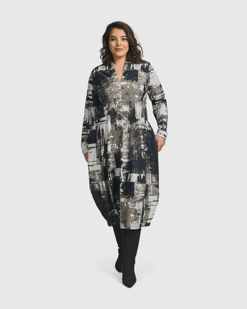 alembika-digi-cocoon-kleid-marble image 1