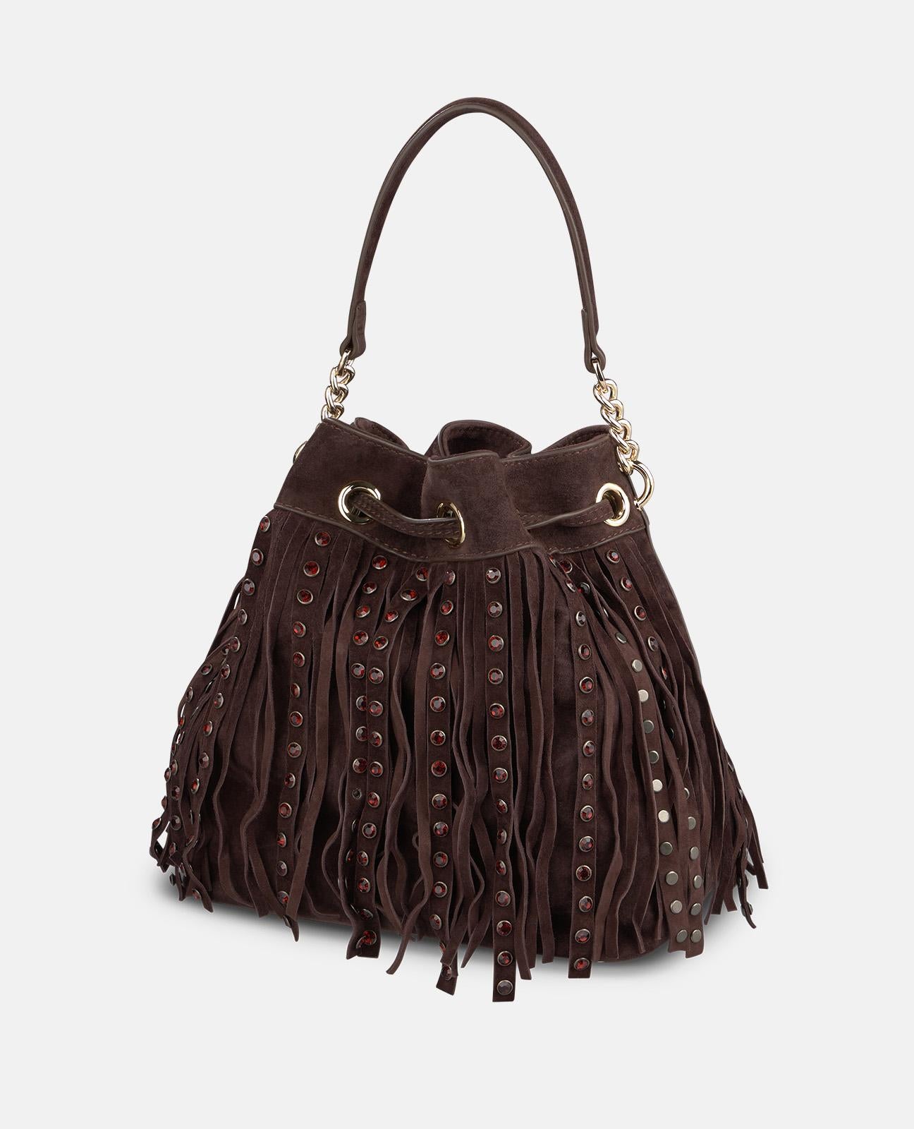 alma-en-pena-suede-candy-clutch-braun-mit-metalldetails image 4