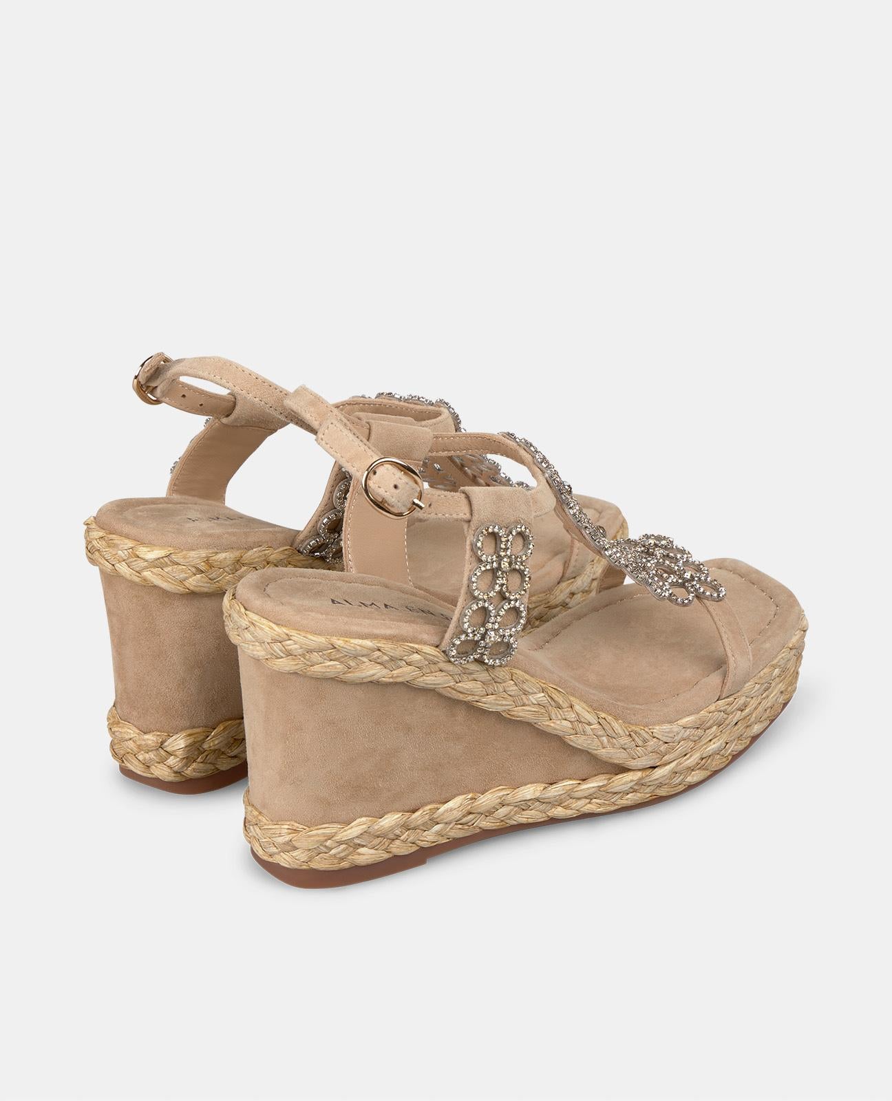 alma-en-pena-flower-wedge-mit-strass-arena-keil-9-8-cm image 3