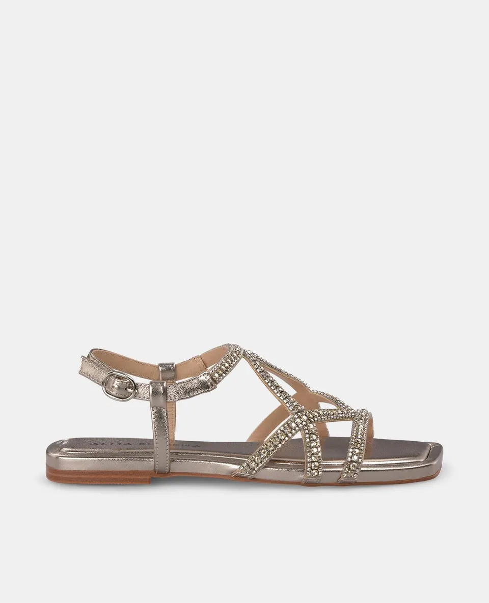 alma-en-pena-alfa-54131-riemchen-sandale-mit-strass-bronze image 1