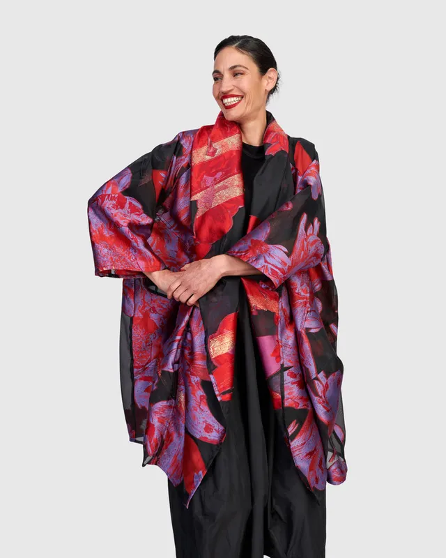 alembika-ej309t-yoru-cocoon-jacke-rot-lila-floral image 1