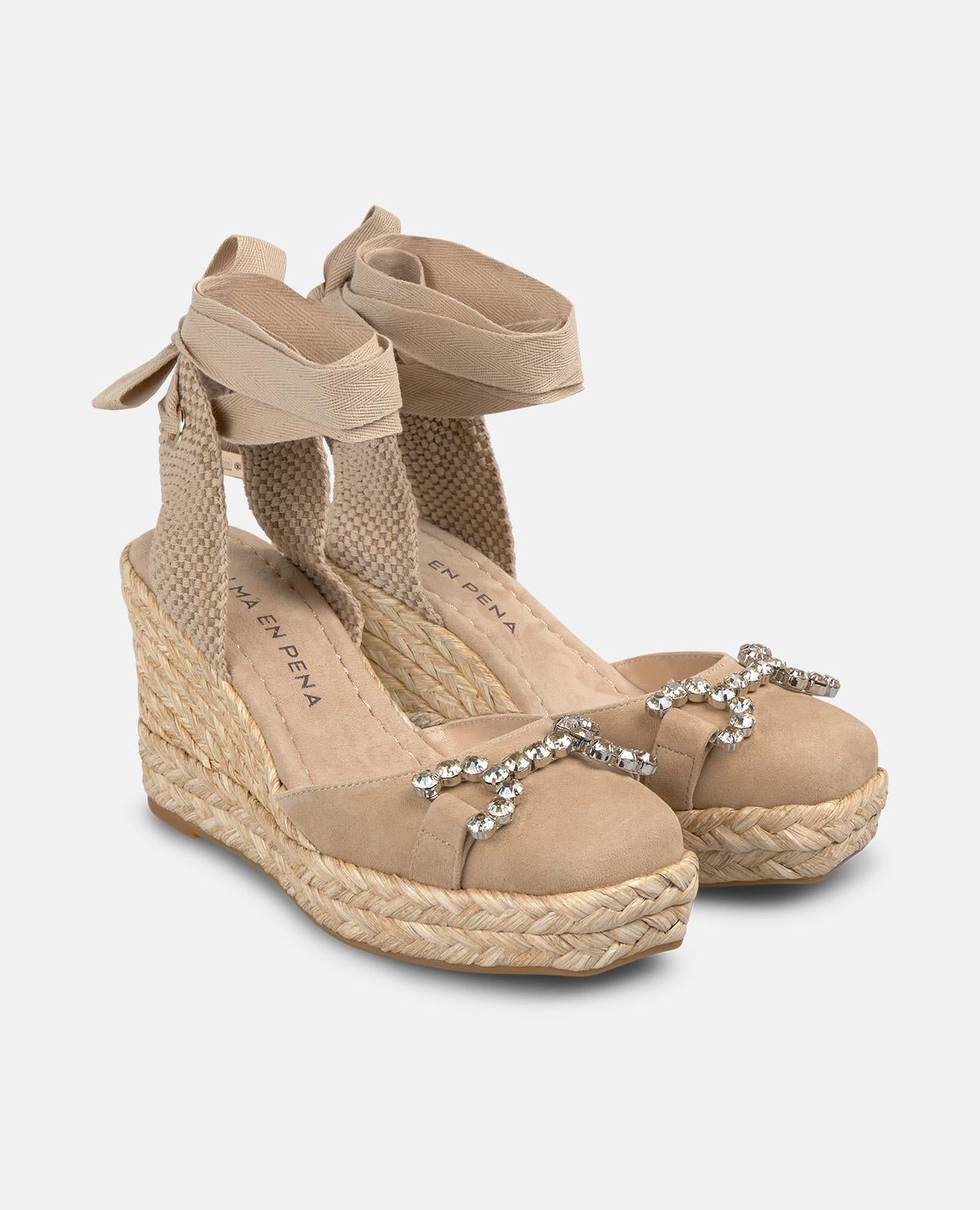 alma-en-pena-keilsandalette-knot-mit-steg-arena-7-cm-absatz image 2