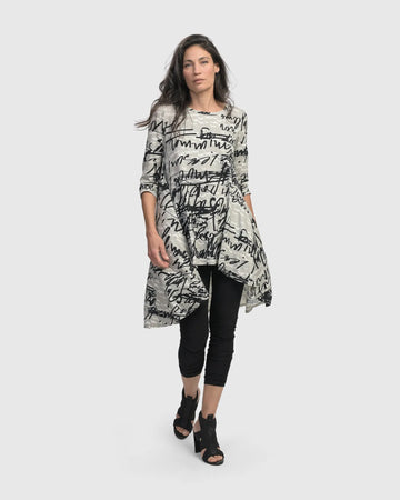alembika-flirty-swing-tunik-script-tunika image 2