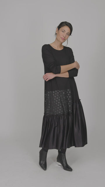 alembika-circles-tiered-dress-kleid-schwarz image 4