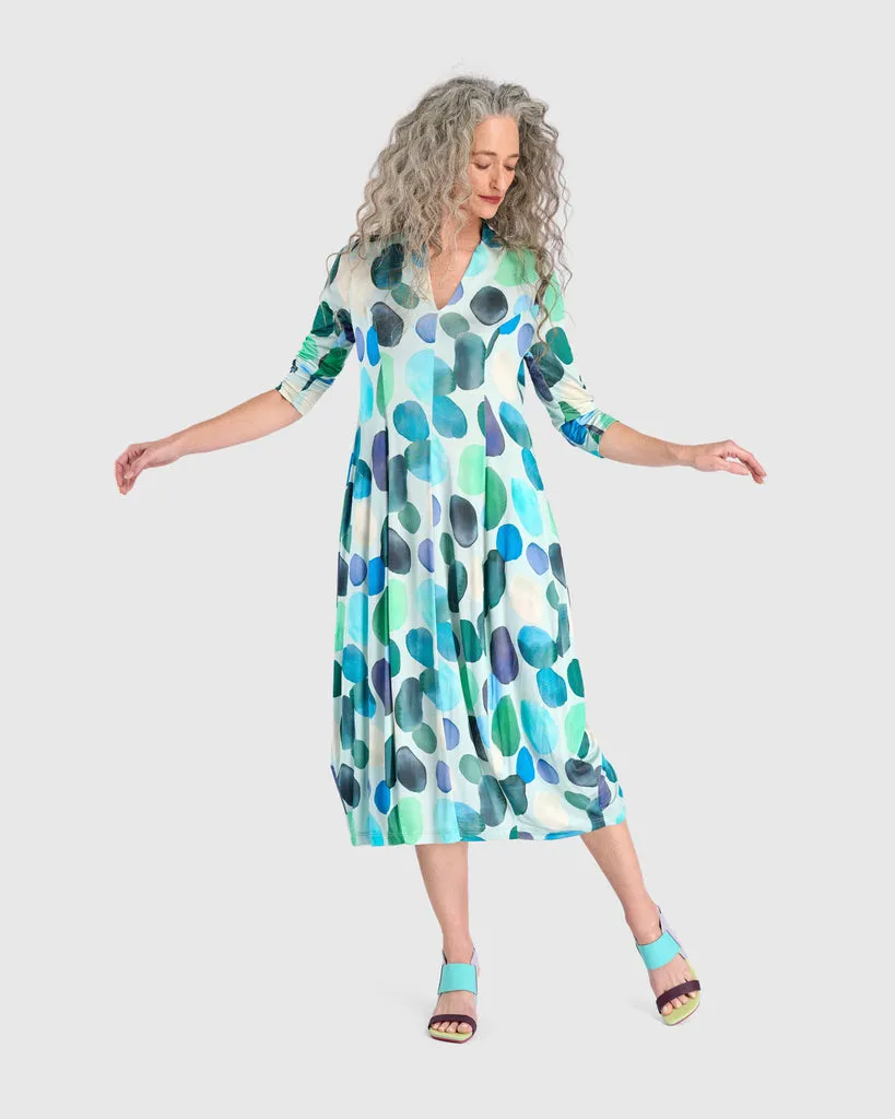 alembika-margarita-cocoon-kleid-aqua-dots image 1