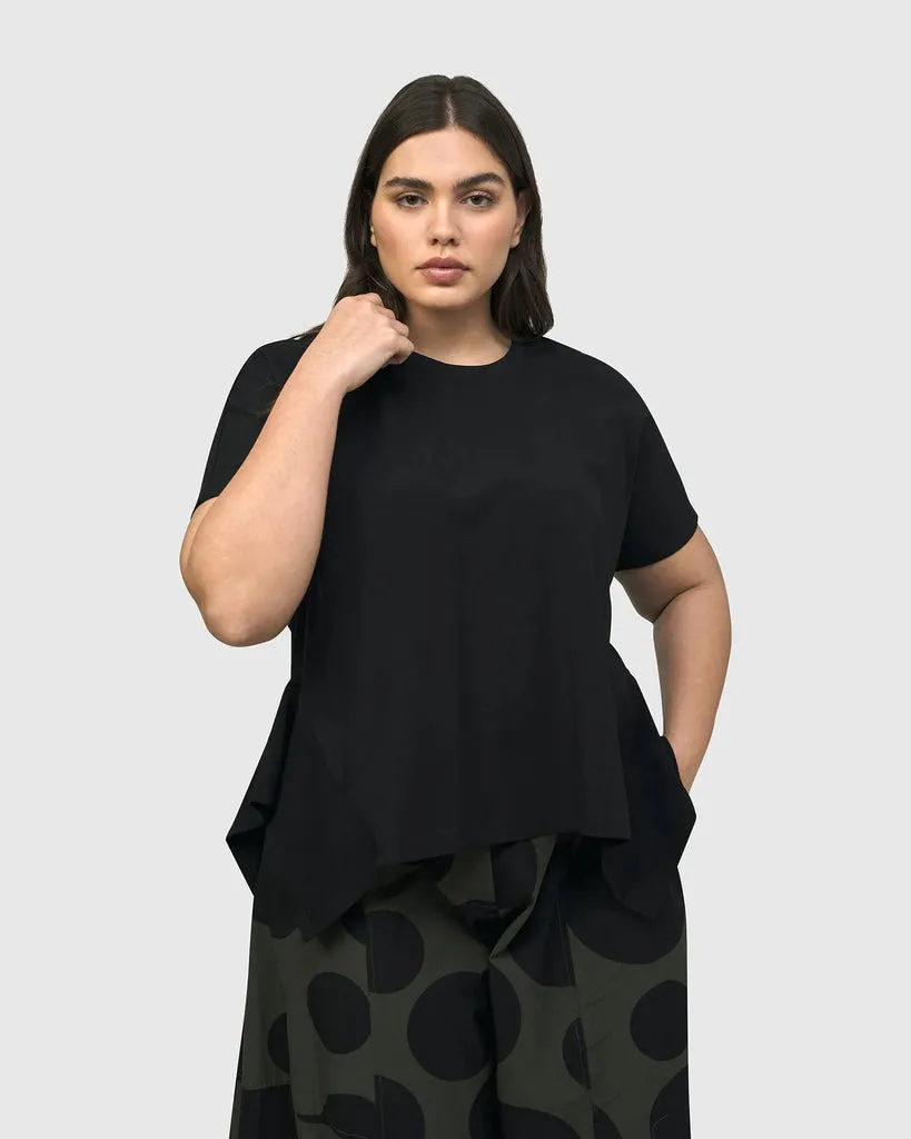 alembika-urban-yamamoto-relaxed-top-schwarz image 1