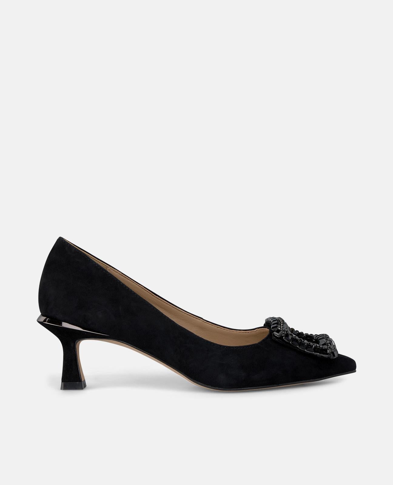 alma-en-pena-pumps-mit-strass-brosche-6-cm-schwarz image 1