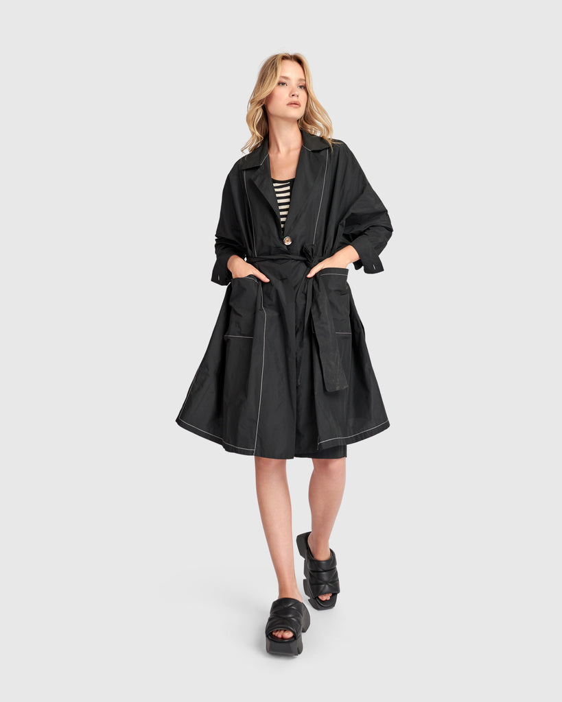 alembika-urban-metro-trench-jacke-schwarz image 1