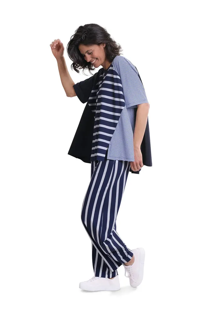 alembika-tekbika-stripe-trapeze-top-navy-streifen-tunika image 1