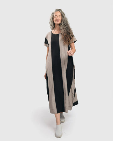 alembika-urban-anna-stripe-a-linie-maxi-kleid-ash-black image 4