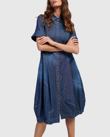 alembika-barb-denim-shirtkleid-blau image 5