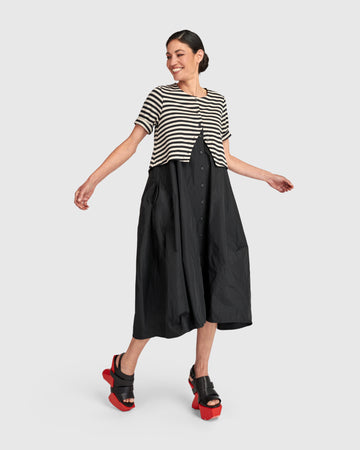 alembika-urban-tiebreaker-dress-damen-midikleid-stripes image 6