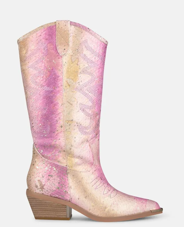 alma-en-pena-special-cowboy-boot-cowboystiefel-schlangenoptik-rosa-5-cm image 1