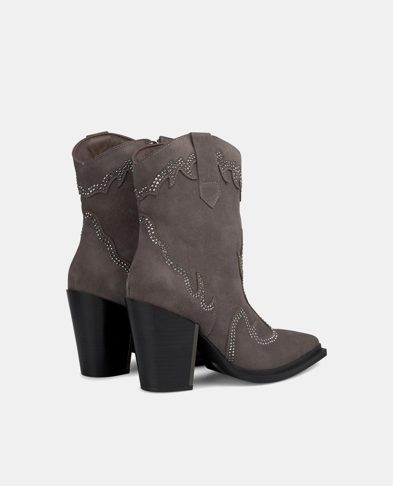 alma-en-pena-cowboy-stiefelette-grau-leder-9-5-cm-absatz image 3