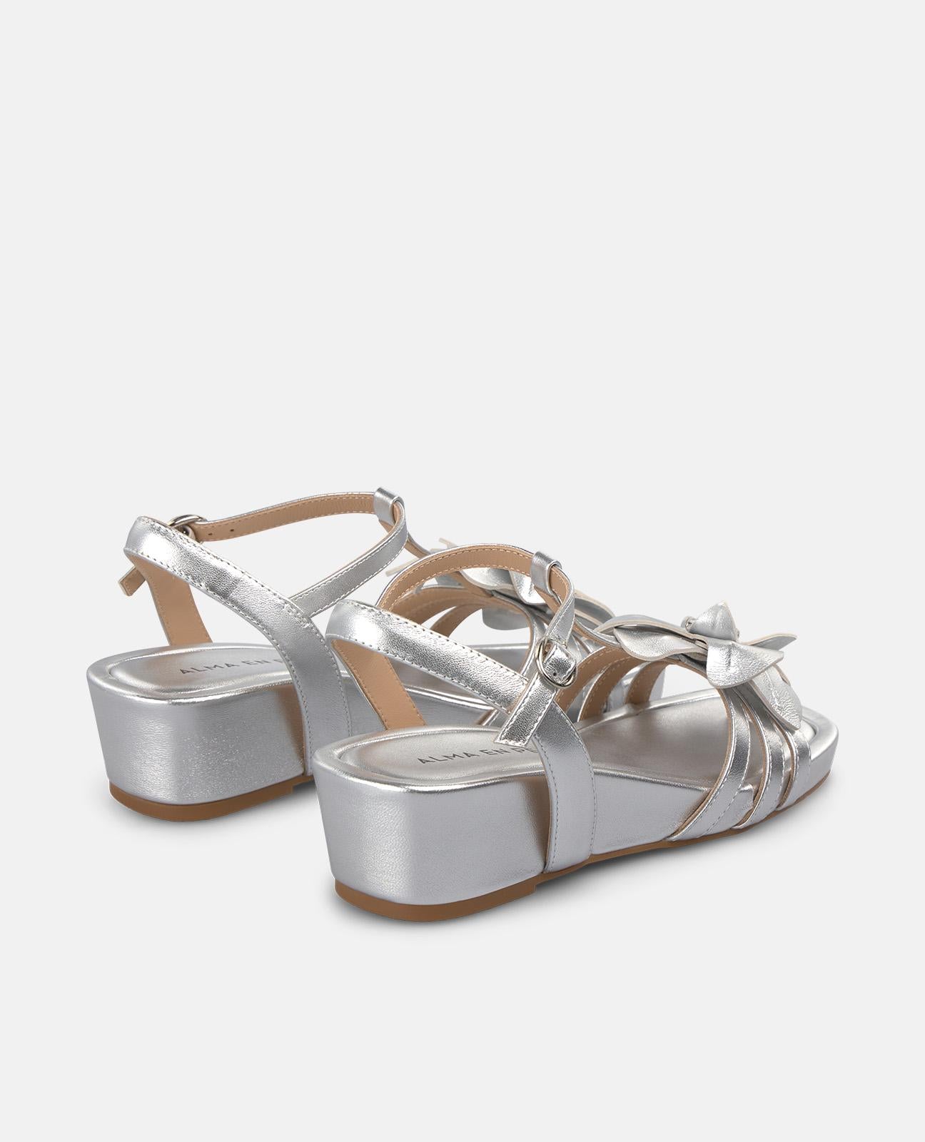 alma-en-pena-wedge-sandals-floral-keilsandale-silber image 3