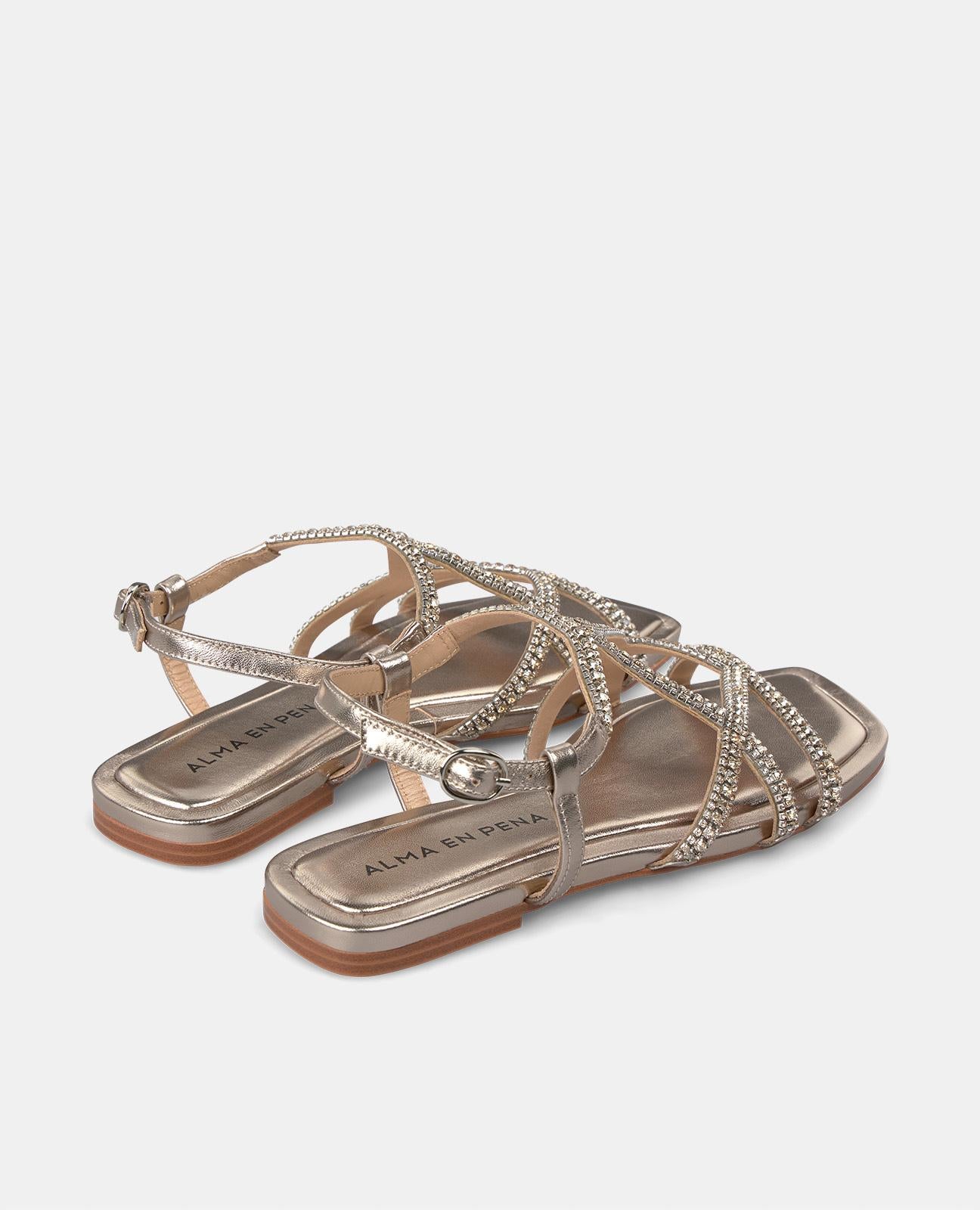 alma-en-pena-alfa-54131-riemchen-sandale-mit-strass-bronze image 3