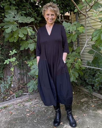 alembika-tekbika-ines-cocoon-kleid-schwarz image 3