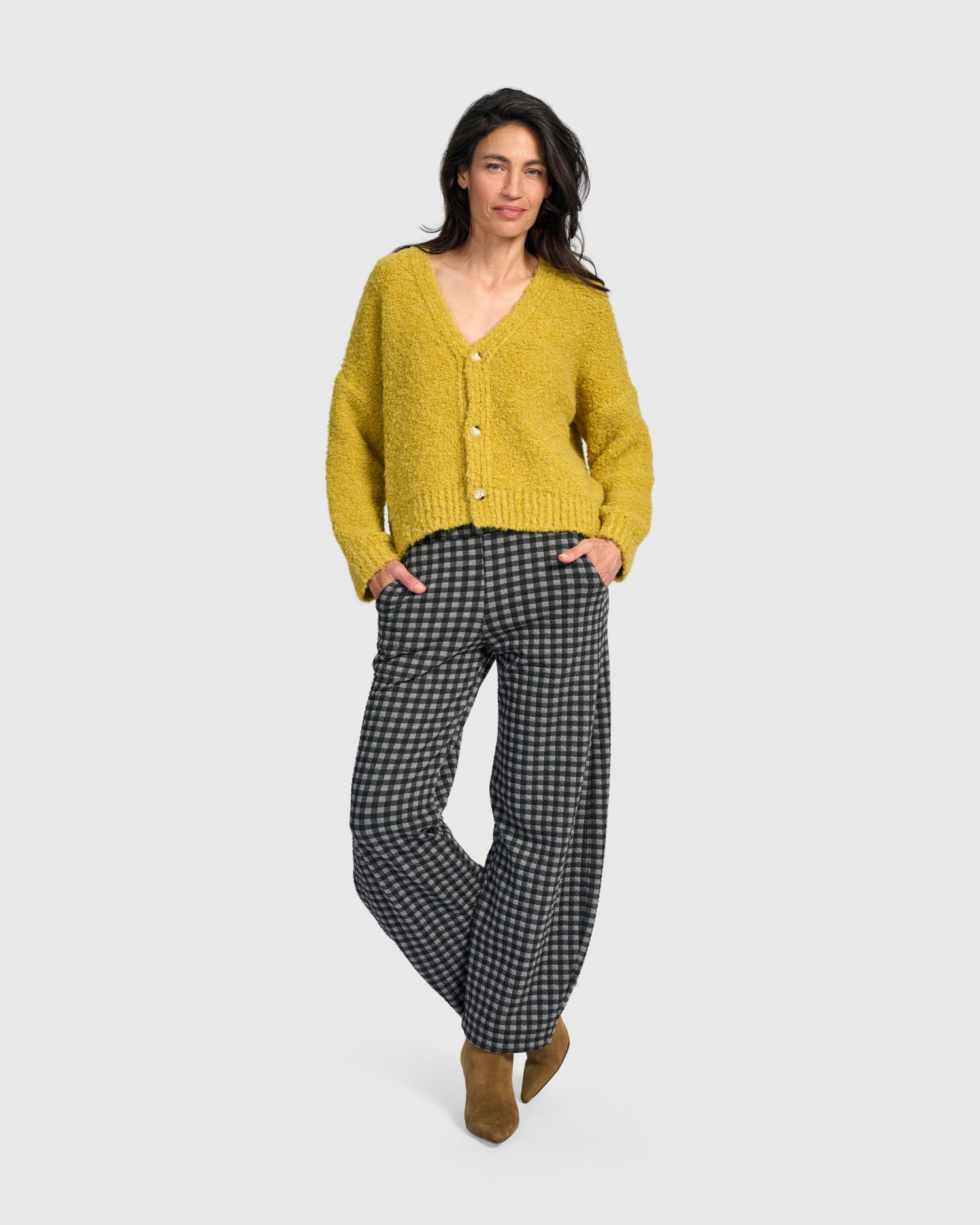 alembika-command-slim-barrel-pant-graphite-check-stretchhose image 3