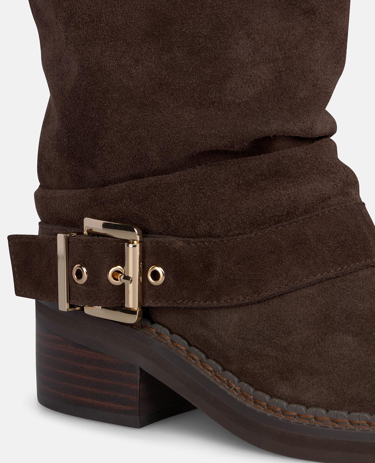 alma-en-pena-suede-stiefel-schnalle-braun-5-cm image 4