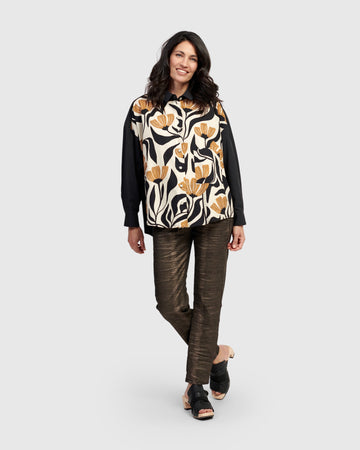 alembika-sage-bluse-tulips-schwarz image 2